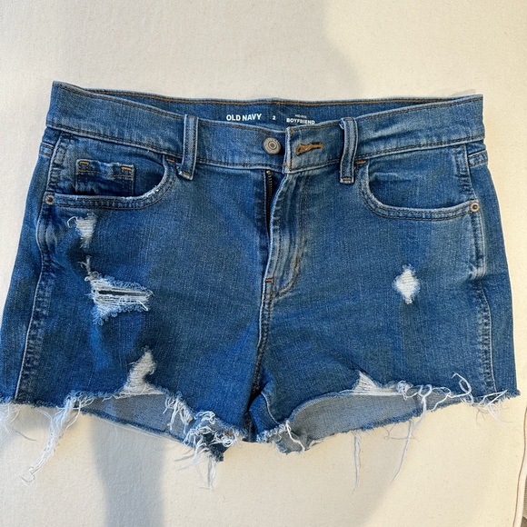 Old Navy Women's Mid Rise Denim Stretch Shorts - Picture 1 of 2